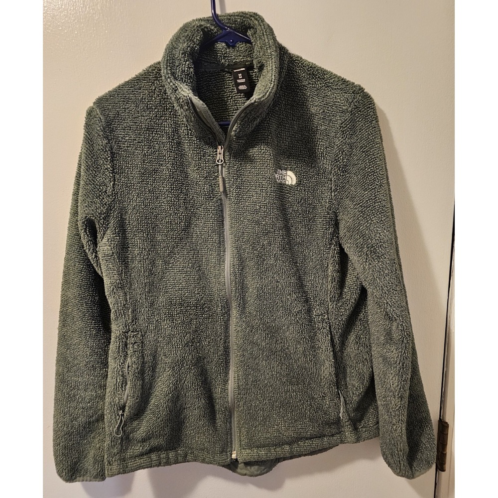 The‎ North Face Osito 2 Fleece Green Full Zip Jacket High Pile Women's Size M